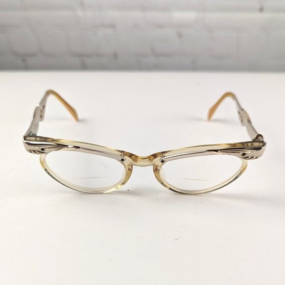 Vintage 50s Women's Cat Eye Glasses - Picture 3 of 16